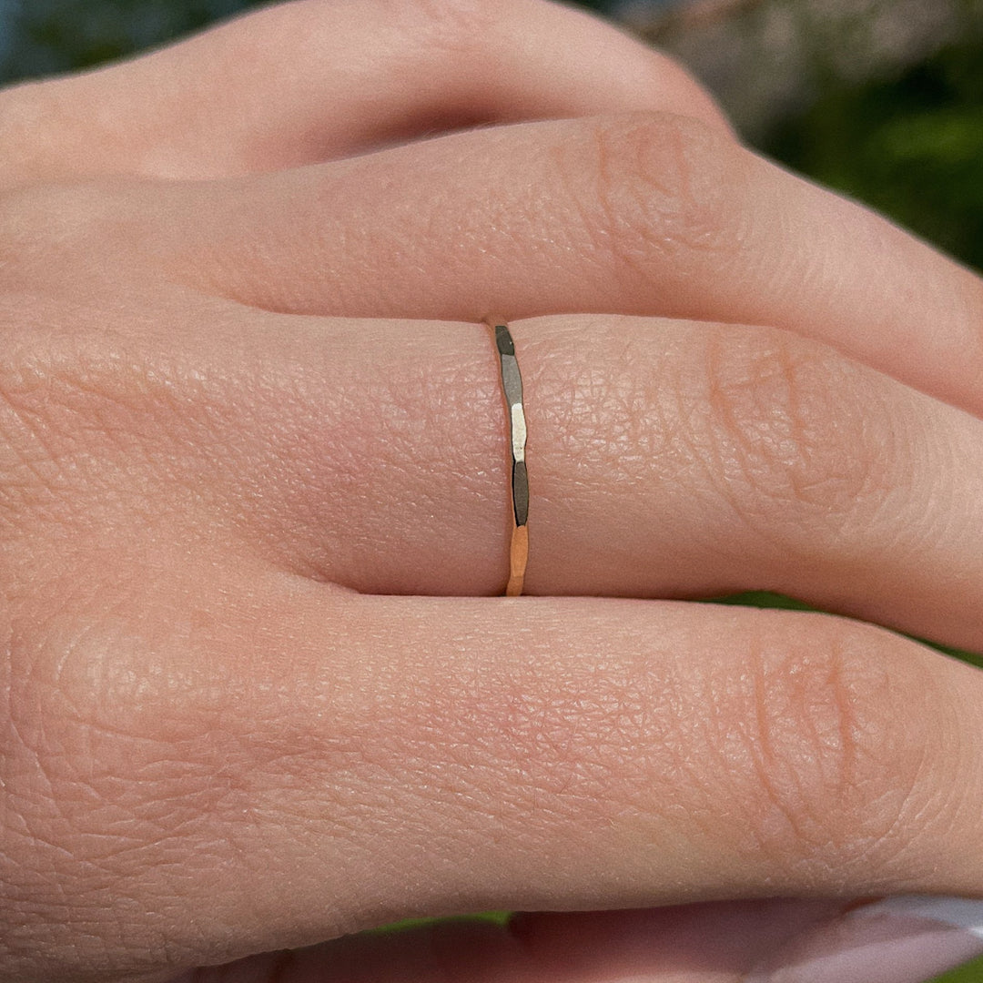 Hammered Gold Filled Ring