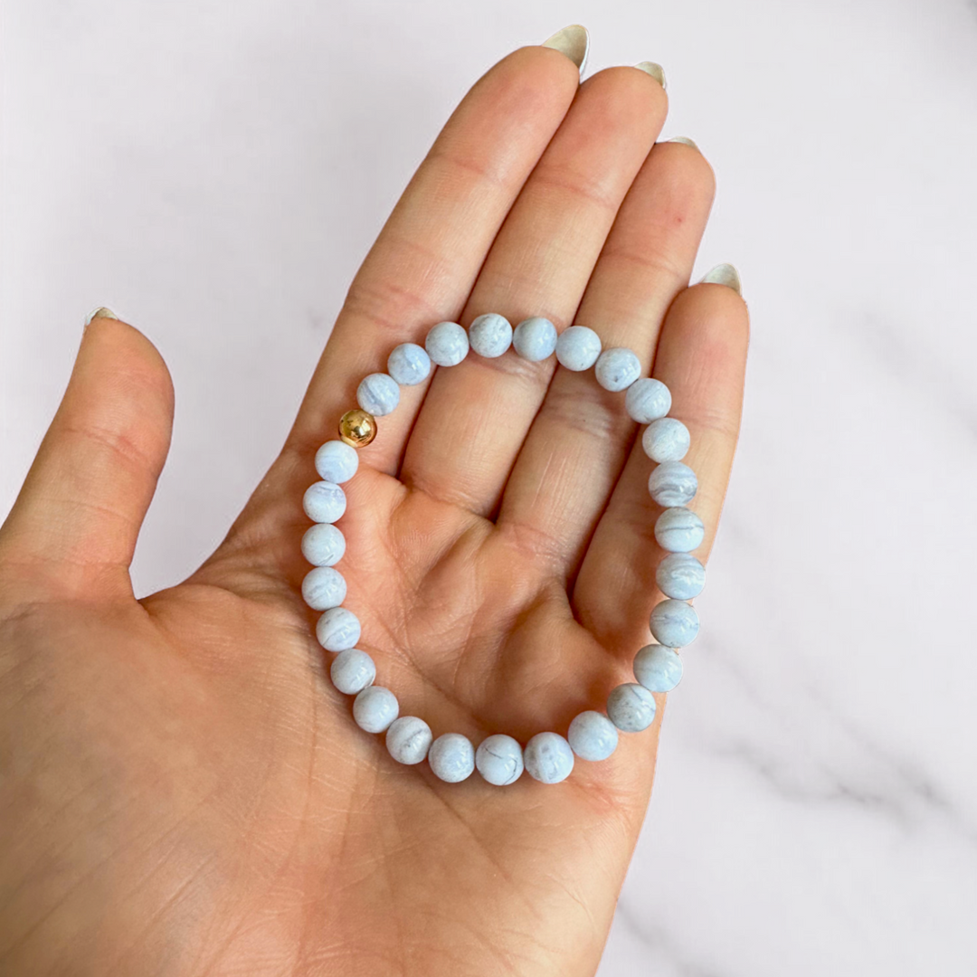 Blue Lace Agate Bracelet