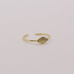 Load image into Gallery viewer, Evil Eye Gold-Plated Ring

