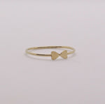 Load image into Gallery viewer, Double Heart Gold Filled Ring
