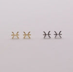 Load image into Gallery viewer, Pisces Zodiac Stud Earrings
