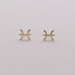 Load image into Gallery viewer, Pisces Zodiac Stud Earrings
