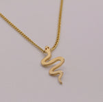 Load image into Gallery viewer, Gold-Filled Snake Necklace
