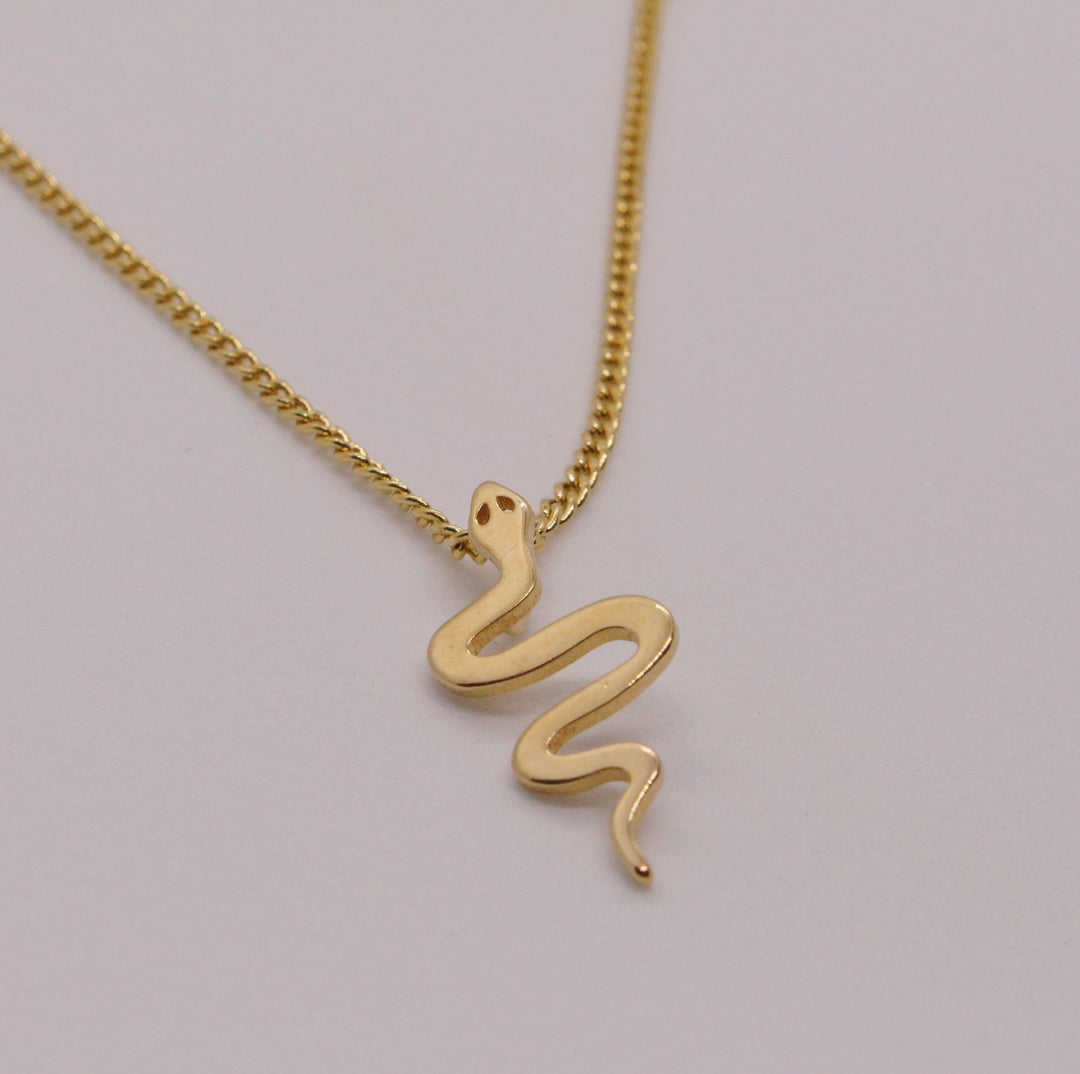 Gold-Filled Snake Necklace